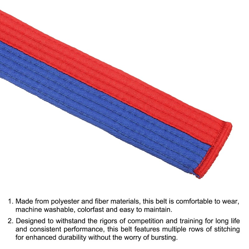 PATIKIL Taekwondo Coloured Rank Belt, 1.6 x 5.2 Ft 1.6