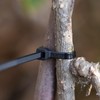 Konya Shoji 01281310 Cable Ties for Outdoor Use, Black, 11.8