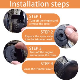 Lawn Trimmer Replacement Spool Replacement Parts, 4 Trimmer Thread Spool, Compatible with Parkside 20-Li PRT 50 PRT 300 PRT 550, Replacement Spool Grass Trimmer Spool