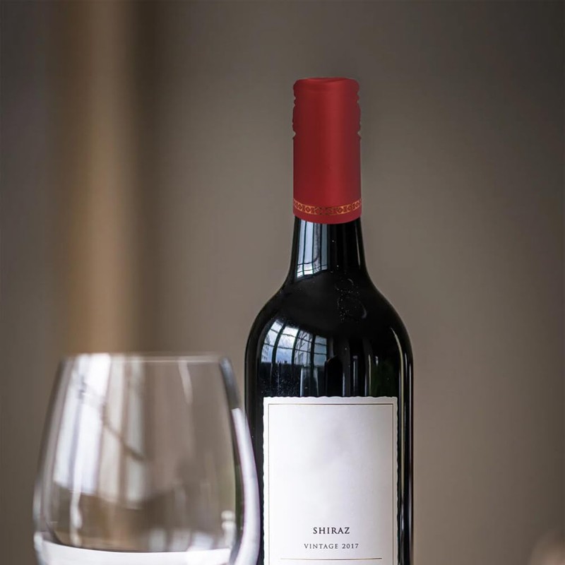 Yardwe 200Pcs Red Wine Bottle Shrink Wrap Seals 1.26 Inch