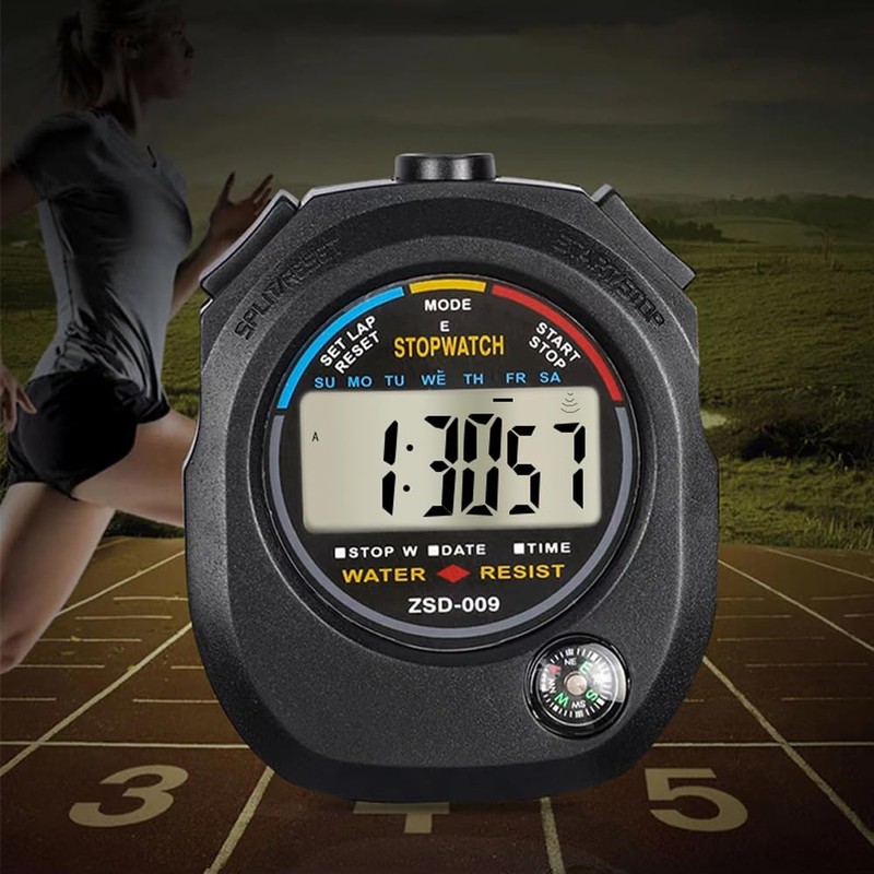 Phyxiul Stopwatch Sports Intermittent Training Timer Outdoor Partition Stopwatch Countdown