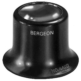 BERGEON Watchmaker's Magnifier 4422 - Magnification: 2.5X - Biconvex Lens - Professional Special Tool for Watchmakers Precision Work - Colour: Black - Dioptrine: 16