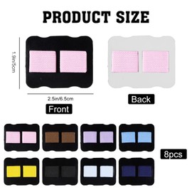 Fsnjcz 8 Pcs Pen Holder for Notebook, Self-adhesive Double Pen Elastic Loop Holders Ultra-Thin Leather Design for Notebooks Clipboard Journal Calendar Planner