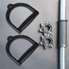 Mipcase 2Pcs Wear Resistant Workout Handles for Gym Cable Machines