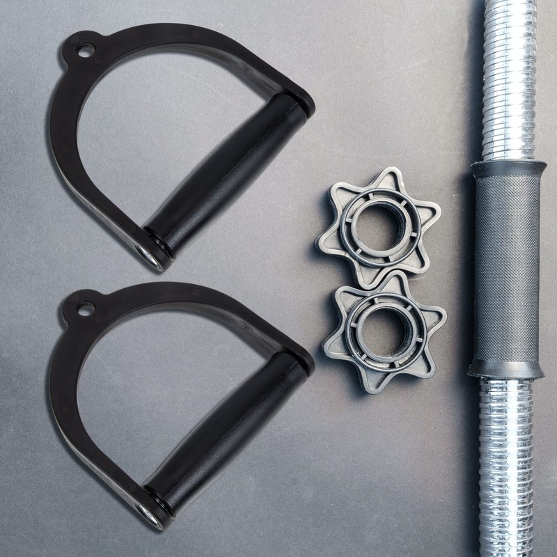 Mipcase 2Pcs Wear Resistant Workout Handles for Gym Cable Machines