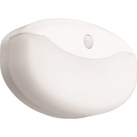 Lithonia Lighting 7 Inch Flush Mount LED Ceiling Light with Motion Sensor,120 Volts, 10 Watts, Wet Listed, 575 Lumens, White (FMMCL 840 PIR M4)