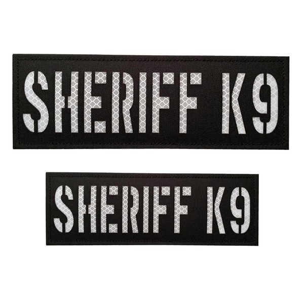 2 Pack Reflective Police K9 Patch Reflective Back Panel Police
