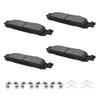 YxpBrake Ceramic Front Brake Pads with Hardware Fit for Ford
