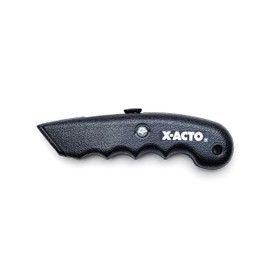 X-ACTO X3272 SurGrip Utility Knife with Contoured Plastic Handle and Retractable Blade, Black