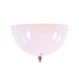 Aspen Creative 28004-15-2, Clip-on Dome Shade in White Finish with Pull Chain Opening, 7 5/8" Diameter x 4" Height, 2 Pack