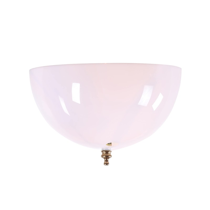 Aspen Creative 28004-15-2, Clip-on Dome Shade in White Finish with