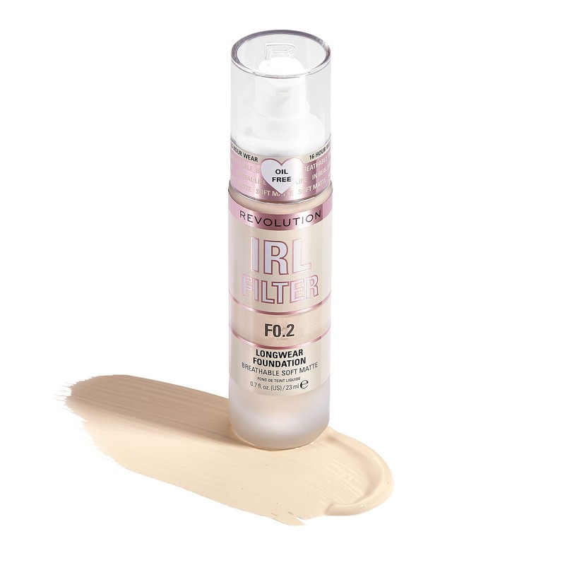 Makeup Revolution, IRL Filter Longwear Foundation, Medium to Full Coverage,