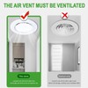 SIGANDG Round Ventilation Grille, ABS Adjustable Ventilation Cover, 75 mm