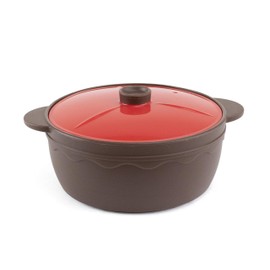 Microwave Silicone Food Steamer with Handle & Lid | Microwave, Dishwasher & Oven Safe up to 482 °F | BPA Free, 100% Toxic Free, Easy to Clean | Made in Korea (40.6 Fl Oz (1.2L, 5 Cups), Colored Lid)