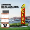Happybuy Open Flag with Pole Kit, Advertising Feather Flag for