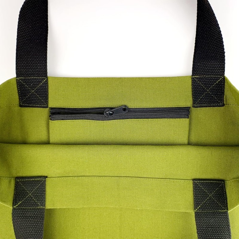 Cottonbagjoe Stylish spacious carry bag with inner pocket and zip,