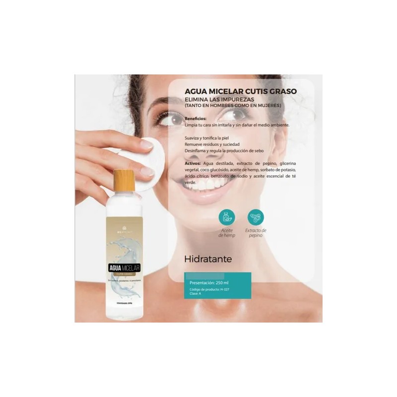 Kit Cuidado Facial Para Cutis Graso Y Acné Beohemp