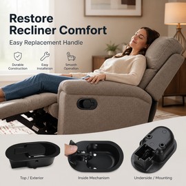 Universal Recliner Release Handle with Cable – Replacement Pull Lever for Sofas, Recliner Chairs & Theater Seats