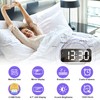 LED Mirror Electronic Clock Adjustable Brightness 6.7 Inch HD Digital