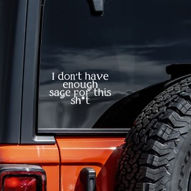 I Don't Have Enough Safe for This Decal Vinyl Sticker Auto Car Truck Wall Laptop | White | 8" x 4"