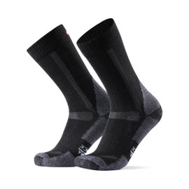 DANISH ENDURANCE Merino Wool Climbing Socks, Hiking Socks, Pack of 1, Black