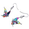 NEWEI Cute Butterfly Earrings Dangle for Women Girls Charms Butterfly