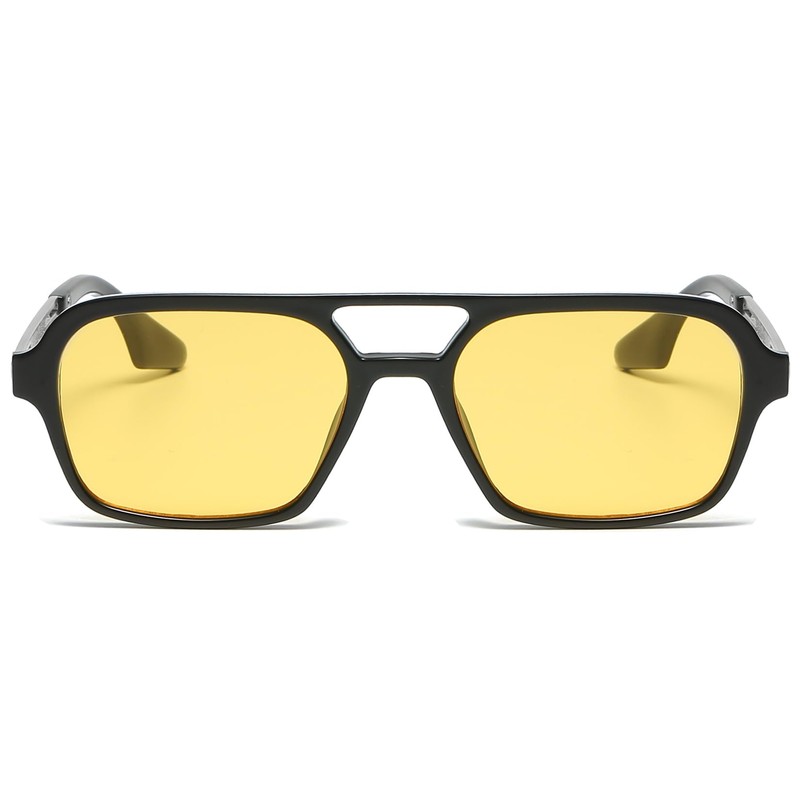 RUNHUIS Vintage Classic 70s Square Sunglasses for Women Men Trendy