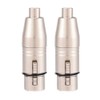 Socobeta XLR 3 Pin Female to (Compatible with) RCA Female