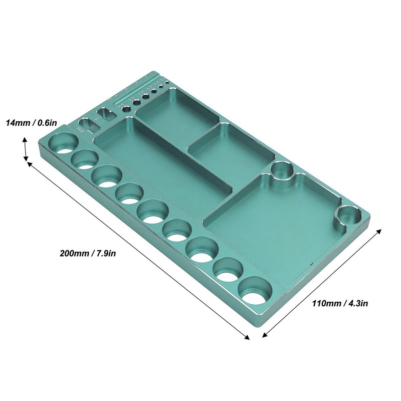 RC Screwdriver Tool Storage Rack Prevent Slip Aluminum Alloy Magnetic