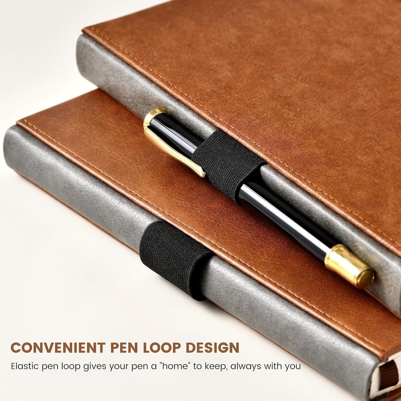Indeme A5 Notebook - Classic notebook A5 with Faux Leather