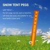 Tuperoymse 6Pcs Snow and Sand Tent Stakes Pegs Aluminum Alloy