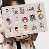 100PCS Funny Cartoon Bob's Burgers Waterproof Sticker for Water Bottles