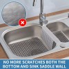 Kitchen Plastic Sink Saddle, Sink Divider Mat with Strong Suction