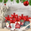 Funnymoom 20 Pcs 25 oz Christmas Glass Wine Bottles Set
