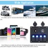 12V 24V 4 Gang Rocker Switch Panel IP65 Waterproof with