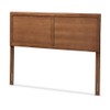 Baxton Studio Raya Mid-Century Modern Walnut Brown Finished Wood Full