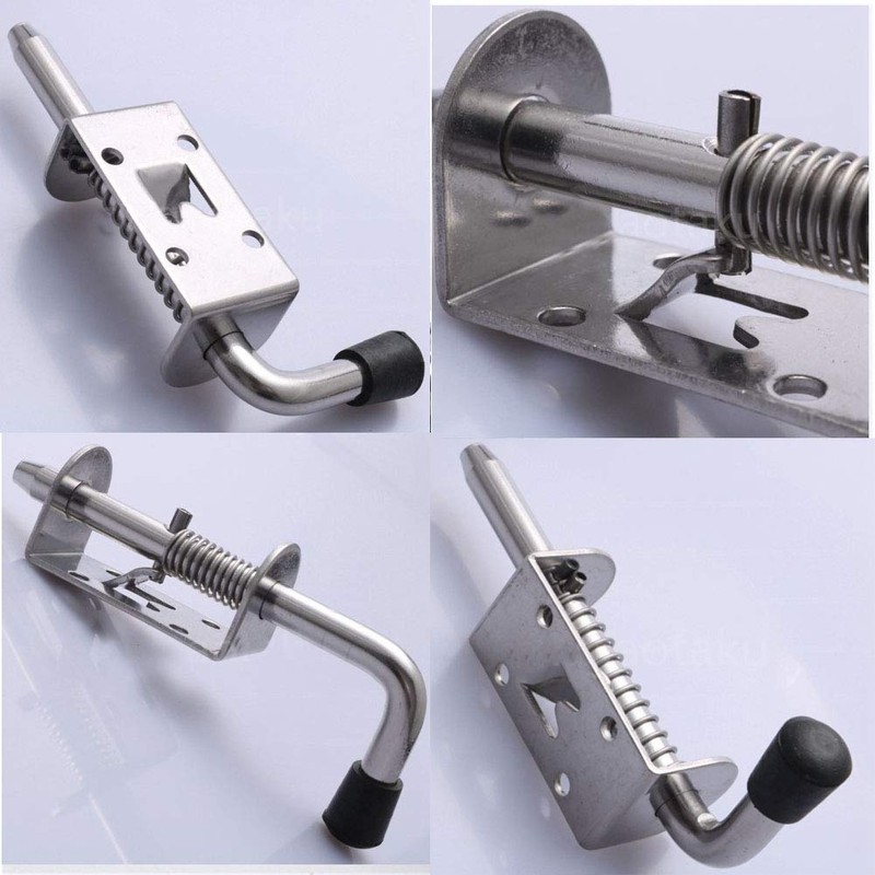 Spring Loaded Latch, Tiberham 128 mm Barrel Bolt Metal Lock