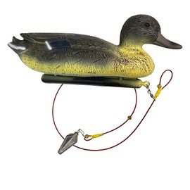ZLEYECZ Waterfowl Anchors,Pre-Rigged Duck Hunting Decoys,Coated and Stainless Steel Cable,Duck Hunting Gear,Duty Stainless carabiners,Free of Weights(No Weight-31.5")