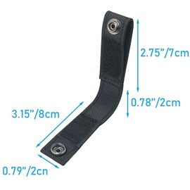 WHYHKJ Nylon Belt Mount Buckle with Snap Handcuff Belt Holder Handcuff Quick Release Hook Shipment Outdoor Tactical Belt Hook Buckle for Duty Belt Law Enforcement Officers Security Officers Black