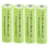 Teneyuuo 1.2 Volt AA 300mAh NI-MH Rechargeable Batteries for Outdoor