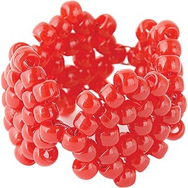 The Beadery - abalorio de Caballo de Barril de 9 x 6 mm, Color Rojo - 900 Piezas - 750V067