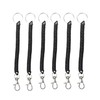 KGDUYC 6 Pieces Key Chain Extendable Spiral Key Chain, Retractable