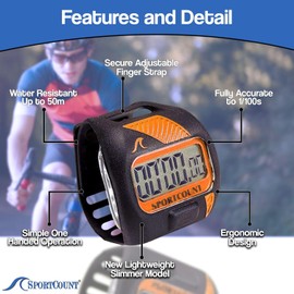 Countdown Timer - Durable and Water Resistant Lap Tracker - Precise Tracker for Swimming, Running and Cycling