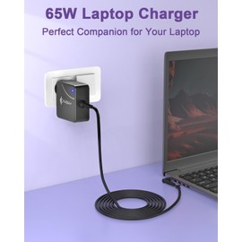 PAEBAI+ 65W 45W Laptop Power Supply Charger for Lenovo IdeaPad 310 310S 320 320S 330 330S S340 L340 S540 S150 S145 710 710S Flex 4 5 6 14 15 20V 3.25A 4.0 * 1.7 * 1MM Charging Cable