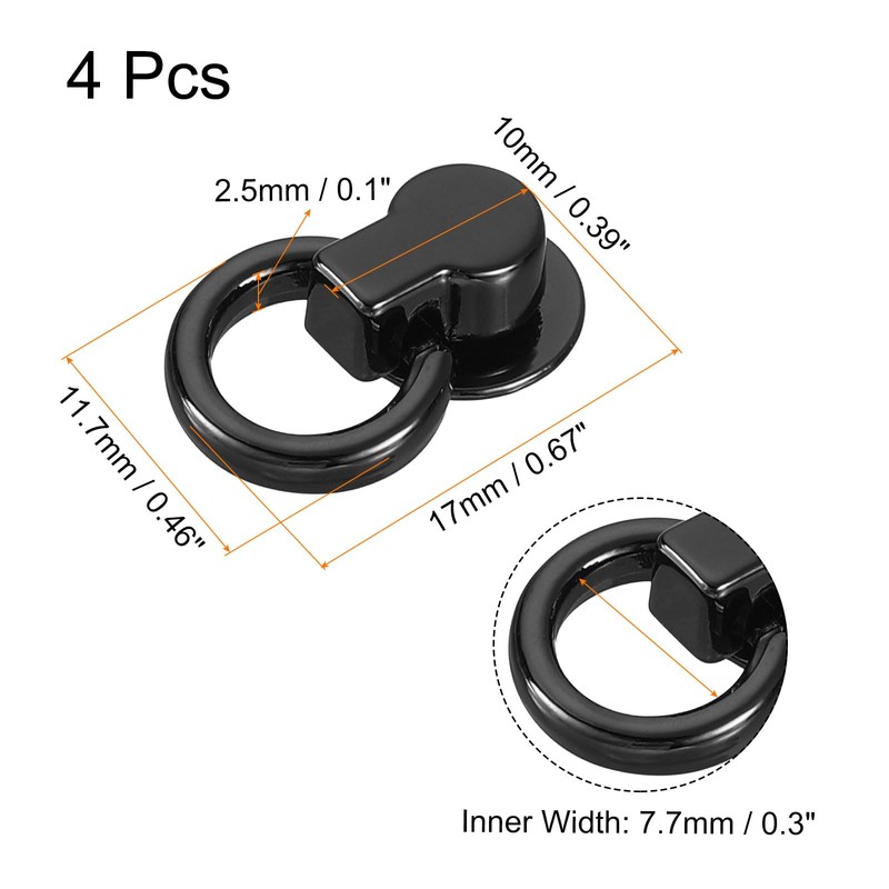 sourcing map Ball Stud Rivet, 4Pcs Rivet Stud Screw Ball