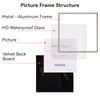 Autjvy 4x4 Picture Frame Champagne Brushed Modern Simple Thin Aluminum