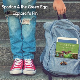 Collectible Novelty Pin for Backpack, Scarf - Made From Jeweler Class Metal - Spartan and the Green Egg Explorer Pin Series: Vatican City - Rome, Italy (259)
