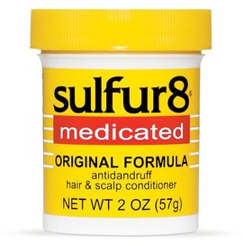 Acondicionador Sulfur8 medicado regular, fórmula anticaspa para cabello y cuero cabelludo, 2 oz, paquete de de 1