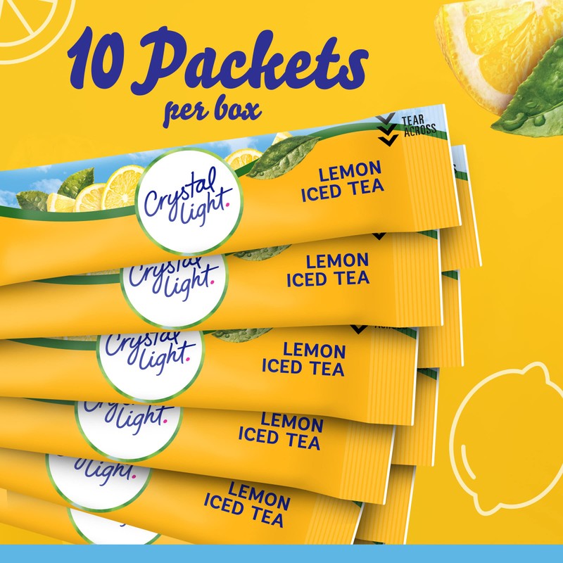 Crystal Light Lemon Iced Tea Naturally Flavored with other natural