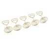 25Pcs Table Number Stands Heart Shaped Stable Base Sturdy Metal